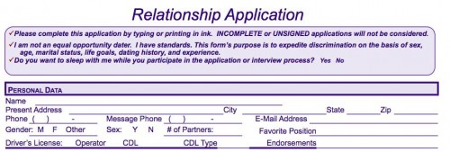 what is relationship with applicant